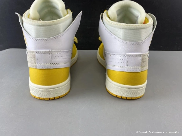 Official Maikesneakers Yellow-Cone Powder Jordan NRG Dark AQ0818-149 Air White Off-White x 1 0708